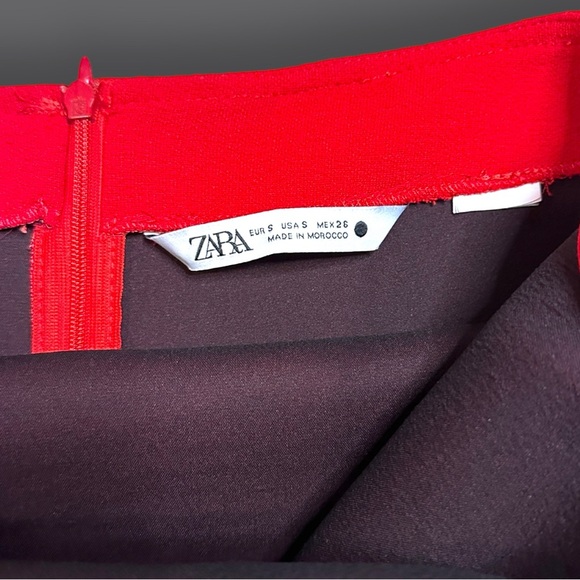 🎉HP🎉Excellent PreLoved Condition Zara Red Cut Out Back Mini Dress. Size Small - Picture 11 of 11